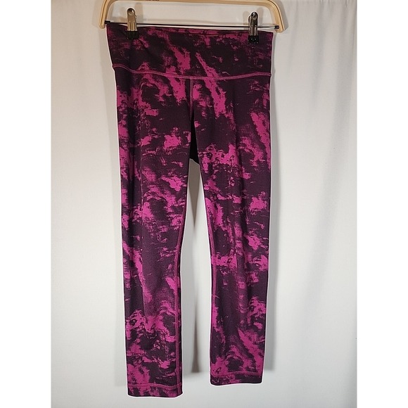 lululemon athletica Pants - LULULEMON Wunder Under Crop III Breezie Regal Plum Athleisure Yoga Womens 4‎